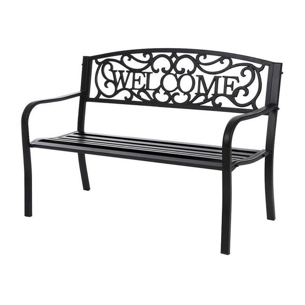 Seasonal Trends Essentials Welcome Park Bench, Steel SeatFrame XG-204N